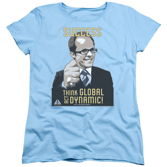 Eureka - Success Poster - Short Sleeve Womens Tee - Light Blue - Sm - Light Blue T-shirt