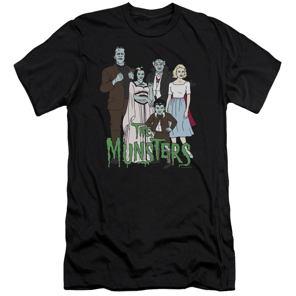 The Munsters - The Family-premuim Canvas Adult Slim Fit 30/1 - Black