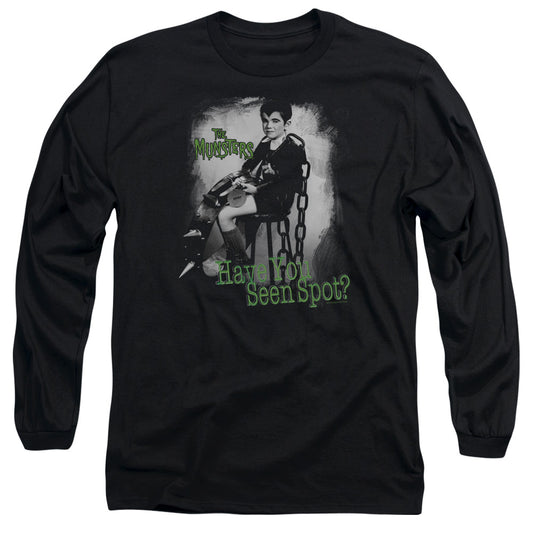 The Munsters - Have You Seen Spot - Long Sleeve Adult 18/1 - Black T-shirt