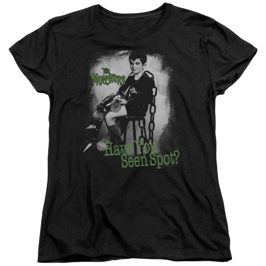 The Munsters - Have You Seen Spot - Short Sleeve Womens Tee - Black T-shirt