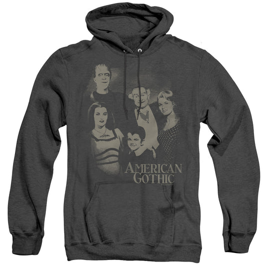 The Munsters - American Gothic - Adult Heather Hoodie - Black
