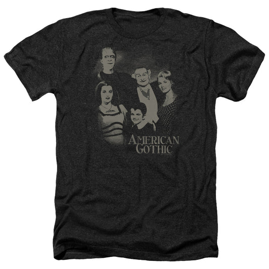 The Munsters - American Gothic - Adult Heather-black