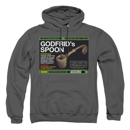 Warehouse 13 - Godfrid Spoon - Adult Pull-over Hoodie - Charcoal