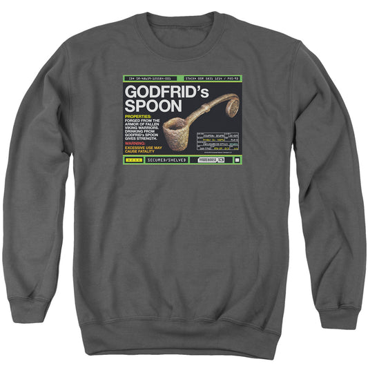 Warehouse 13 - Godfrid Spoon - Adult Crewneck Sweatshirt - Charcoal