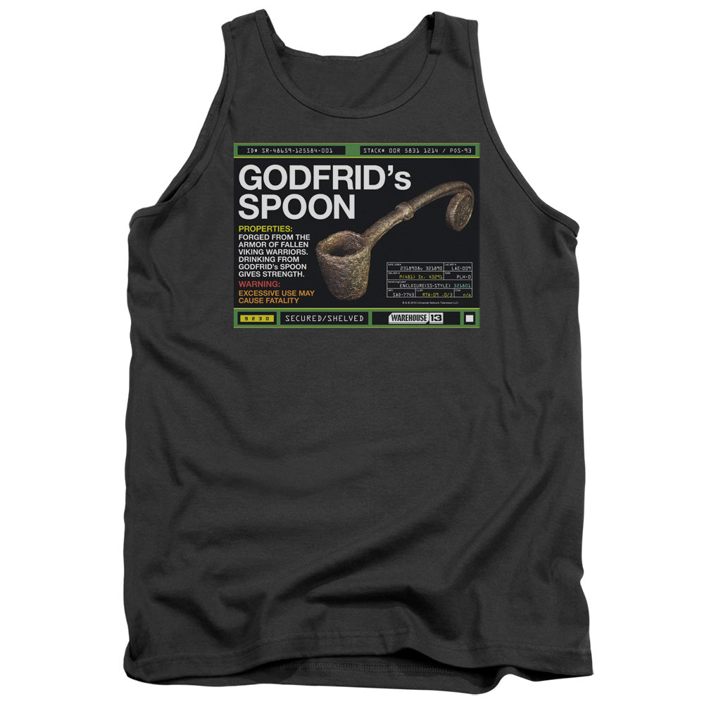 Warehouse 13 - Godfrid Spoon - Adult Tank - Charcoal