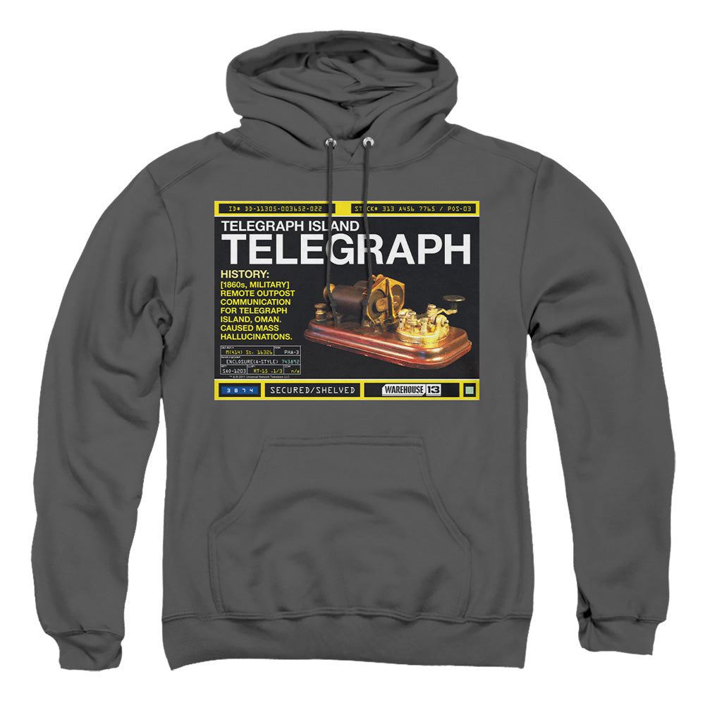 Warehouse 13 - Telegraph Island - Adult Pull-over Hoodie - Charcoal