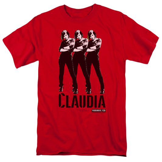 Warehouse 13 - Claudia - Short Sleeve Adult 18/1 - Red T-shirt