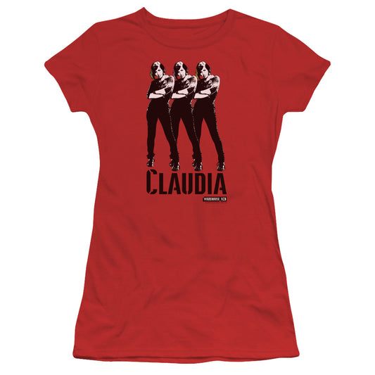 Warehouse 13 - Claudia - Short Sleeve Junior Sheer - Red T-shirt