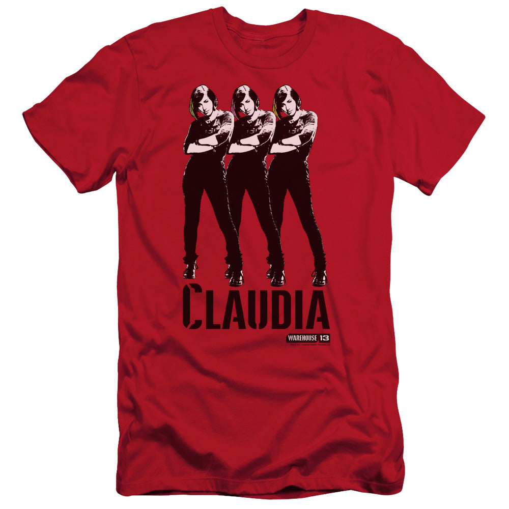 Warehouse 13 - Claudia - Short Sleeve Adult 30/1 - Red T-shirt