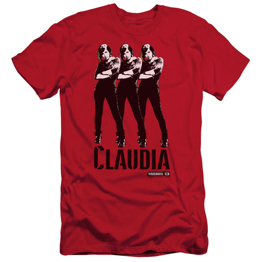 Warehouse 13 - Claudia - Short Sleeve Adult 30/1 - Red T-shirt
