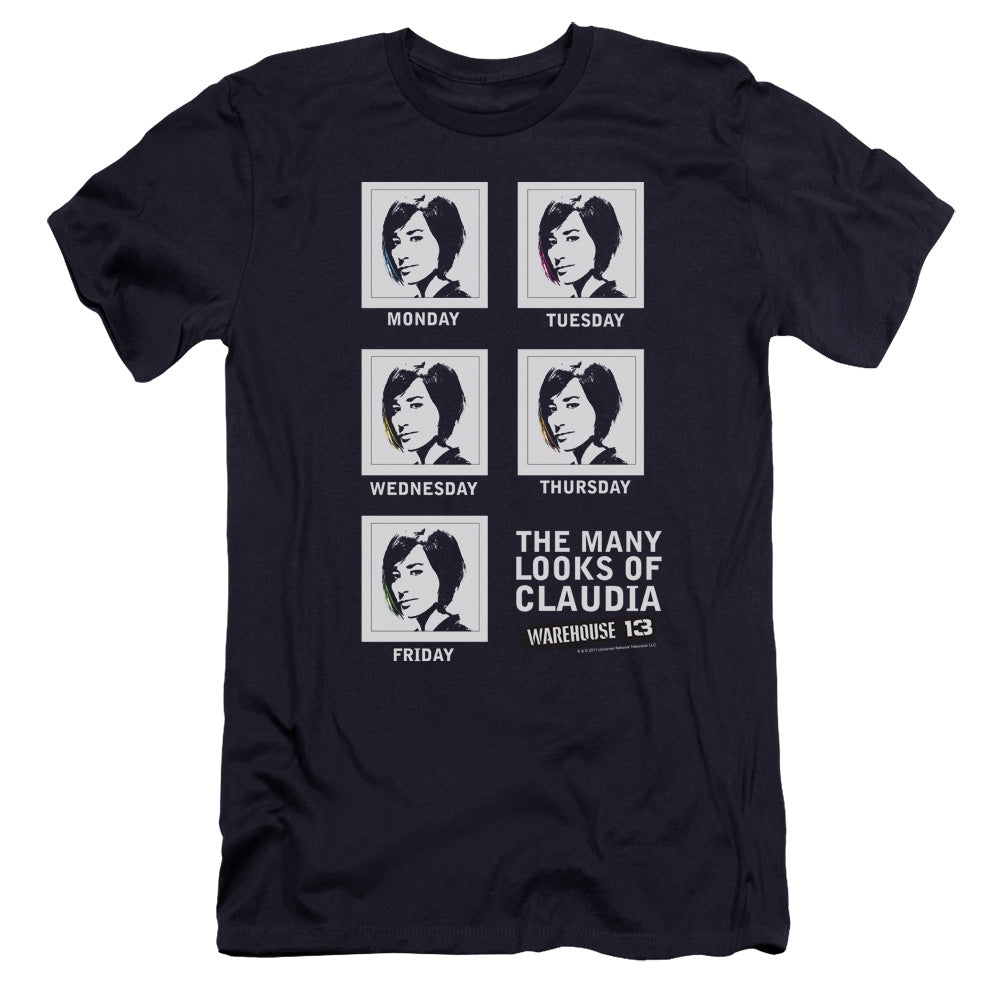 Warehouse 13 - Many Looks-premuim Canvas Adult Slim Fit 30/1 - Navy