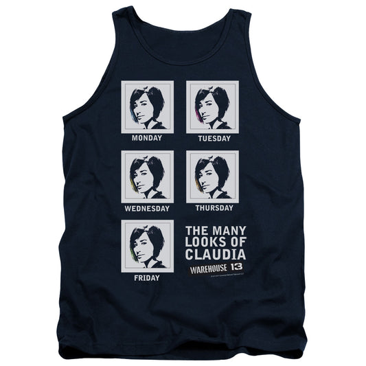 Warehouse 13 - Many Looks - Adult Tank - Navy