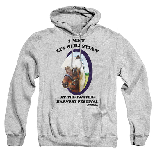 Parks And Rec - Lil Sebastian - Adult Pull-over Hoodie - Athletic Heather