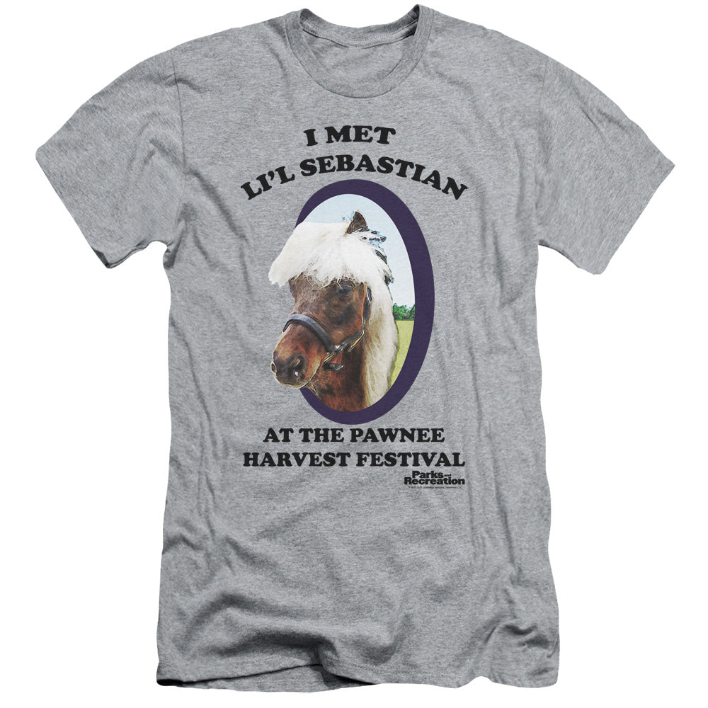 Parks And Rec - Lil Sebastian - Short Sleeve Adult 30/1 - Athletic Heather T-shirt
