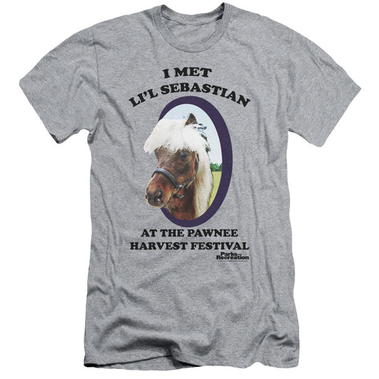 Parks And Rec - Lil Sebastian - Short Sleeve Adult 30/1 - Athletic Heather T-shirt