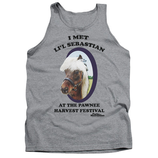 Parks And Rec - Lil Sebastian - Adult Tank - Athletic Heather