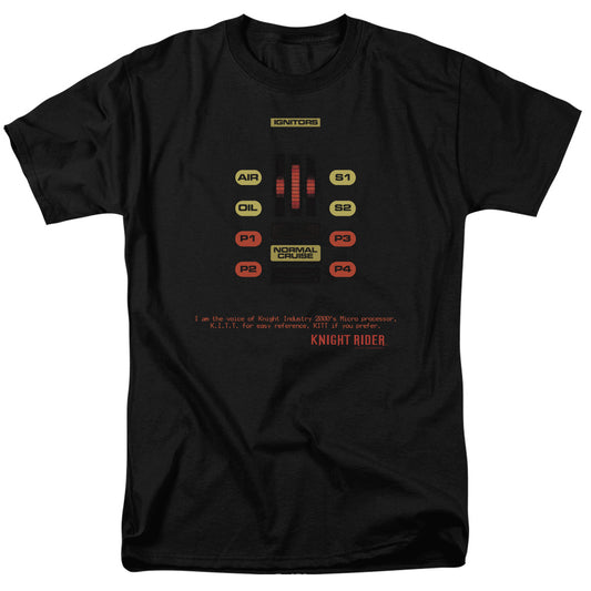 Knight Rider - Kitt Consol - Short Sleeve Adult 18/1 - Black T-shirt