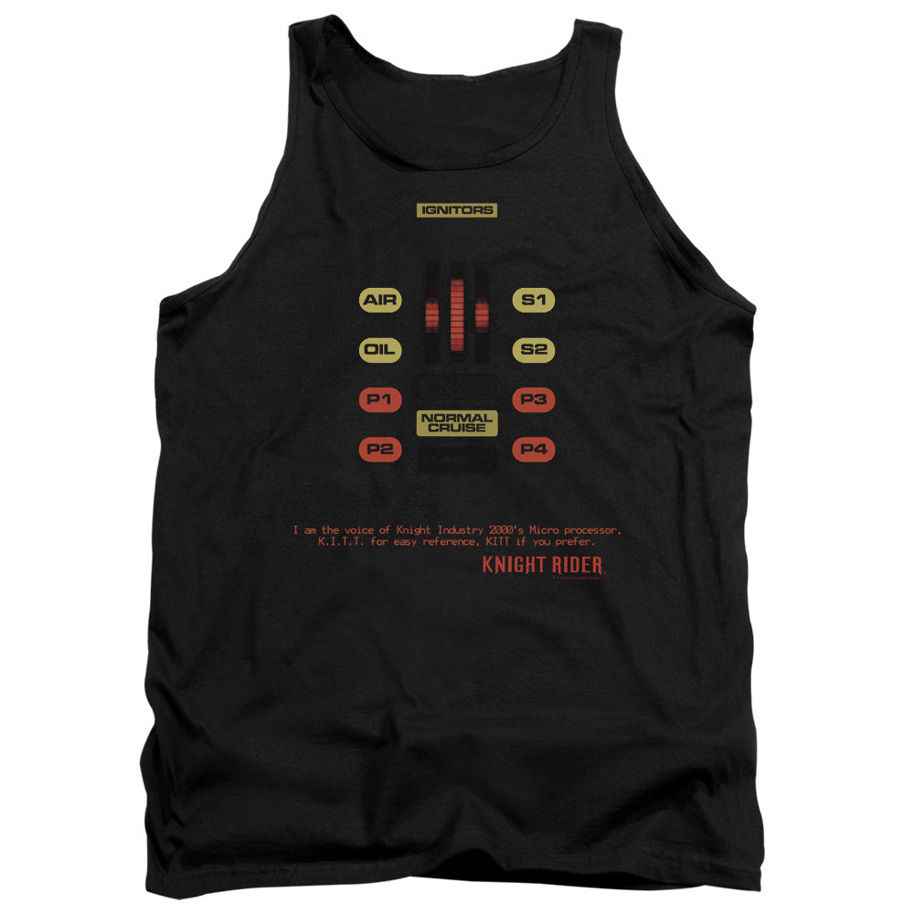 Knight Rider - Kitt Consol - Adult Tank - Black