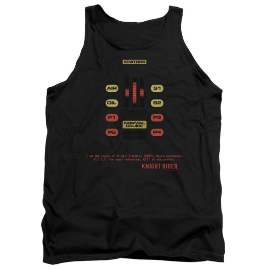 Knight Rider - Kitt Consol - Adult Tank - Black