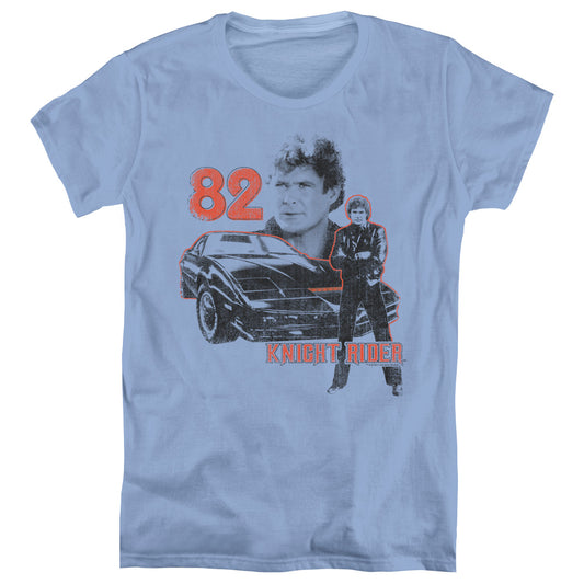 Knight Rider - 1982 - Short Sleeve Womens Tee - Carolina Blue T-shirt