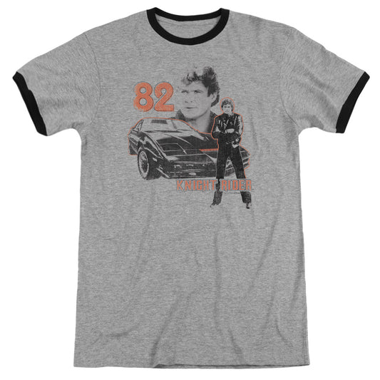 Knight Rider - 1982 - Adult Ringer - Heather/black