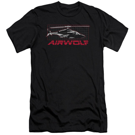 Airwolf - Grid-premuim Canvas Adult Slim Fit 30/1 - Black