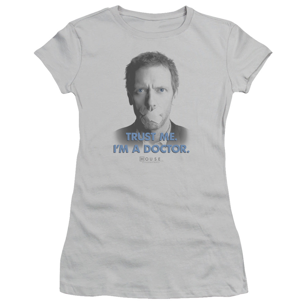 House - Trust Me - Short Sleeve Junior Sheer - Silver T-shirt