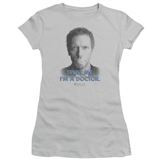 House - Trust Me - Short Sleeve Junior Sheer - Silver T-shirt