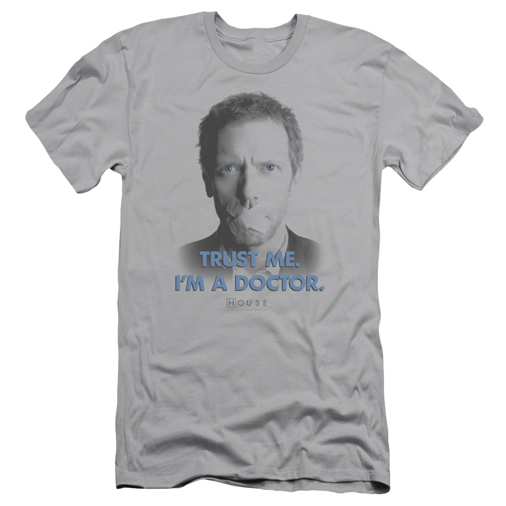 House - Trust Me - Short Sleeve Adult 30/1 - Silver T-shirt
