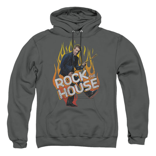 House - Rock The House - Adult Pull-over Hoodie - Charcoal