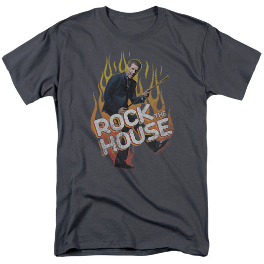 House - Rock The House - Short Sleeve Adult 18/1 - Charcoal T-shirt