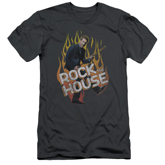 House - Rock The House - Short Sleeve Adult 30/1 - Charcoal T-shirt