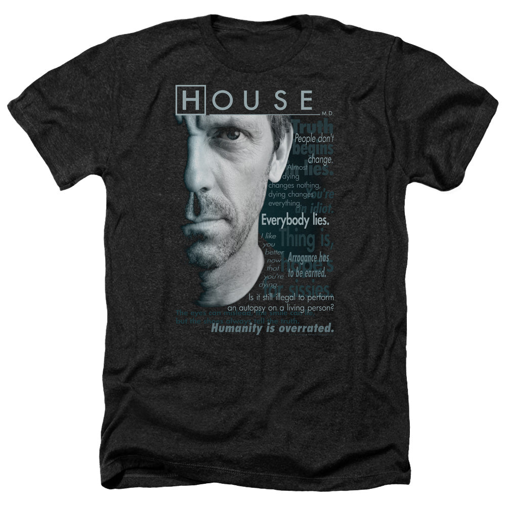 House - Houseisms - Adult Heather-black