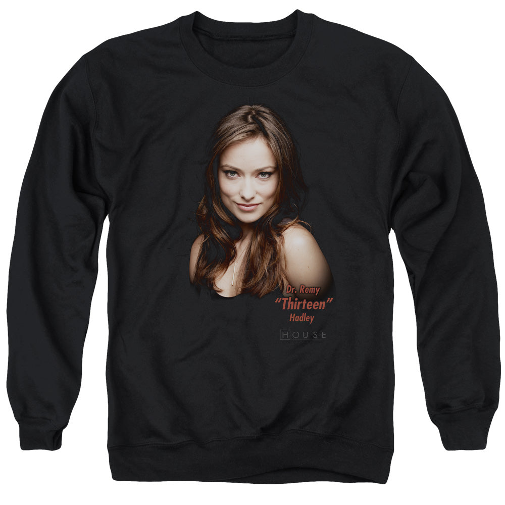 House - Thirteen - Adult Crewneck Sweatshirt - Black