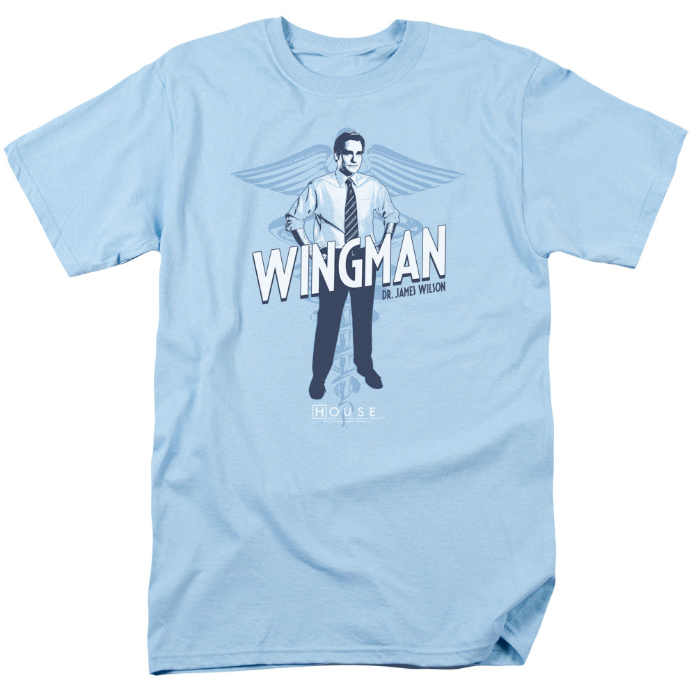 House - Wingman - Short Sleeve Adult 18/1 - Light Blue T-shirt