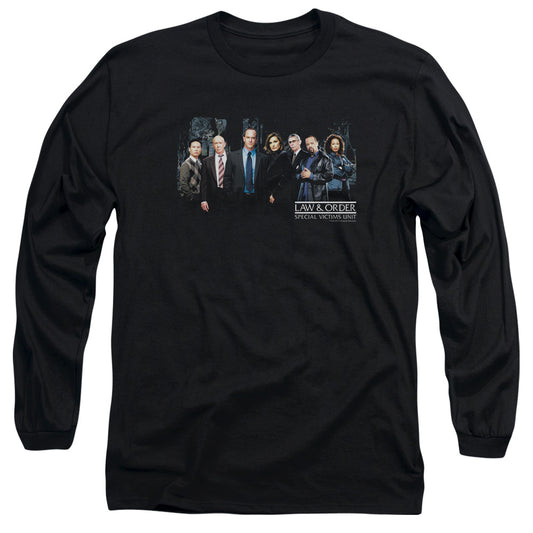 Law And Order Svu - Cast - Long Sleeve Adult 18/1 - Black T-shirt