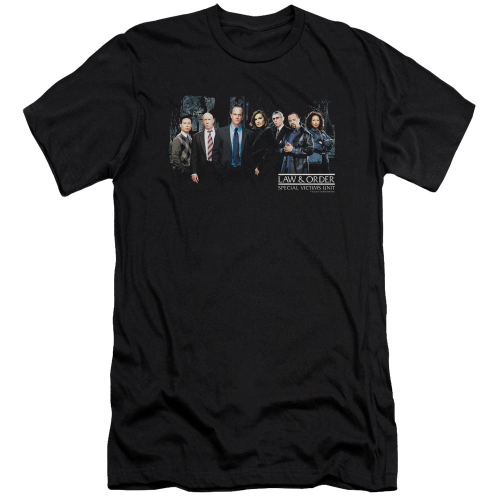 Law And Order Svu - Cast-premuim Canvas Adult Slim Fit 30/1 - Black
