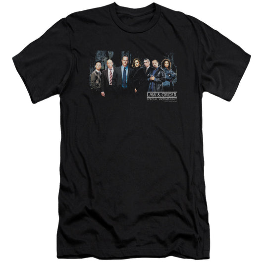 Law And Order Svu - Cast-premuim Canvas Adult Slim Fit 30/1 - Black