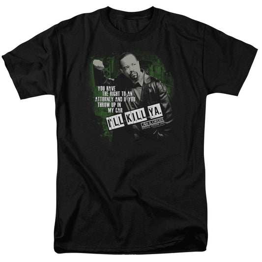 Law And Order Svu - Ill Kill Ya - Short Sleeve Adult 18/1 - Black T-shirt