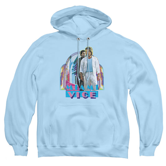 Miami Vice - Miami Heat - Adult Pull-over Hoodie - Light Blue