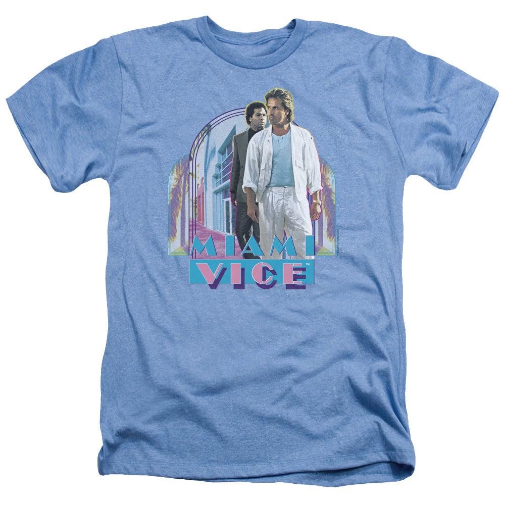 Miami Vice - Miami Heat - Adult Heather - Light Blue