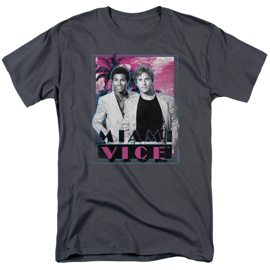 Miami Vice - Gotchya - Short Sleeve Adult 18/1 - Charcoal T-shirt
