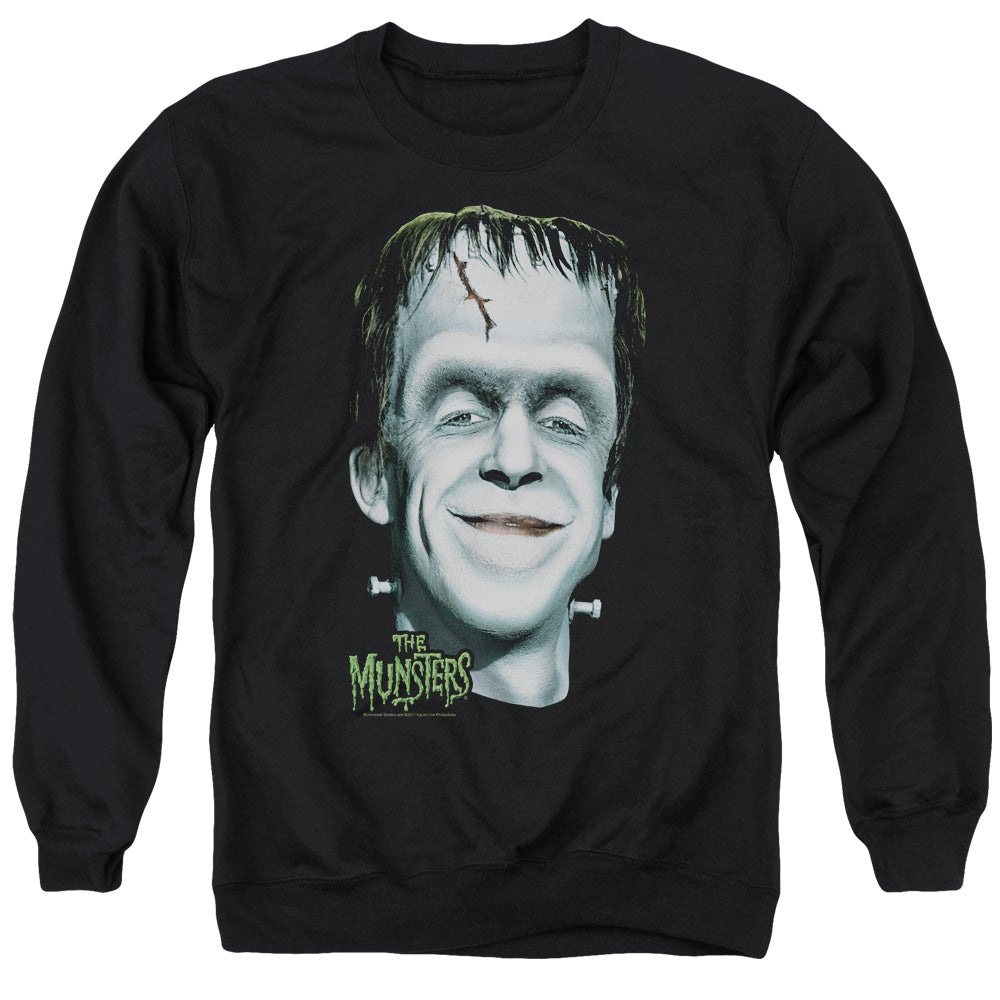 The Munsters - Hermans Head - Adult Crewneck Sweatshirt - Black