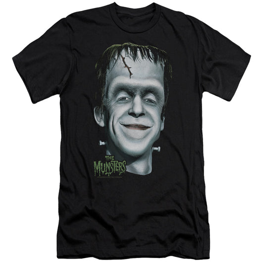 THE MUNSTERS HERMANS HEAD - S/S ADULT 30/1 - BLACK T-Shirt
