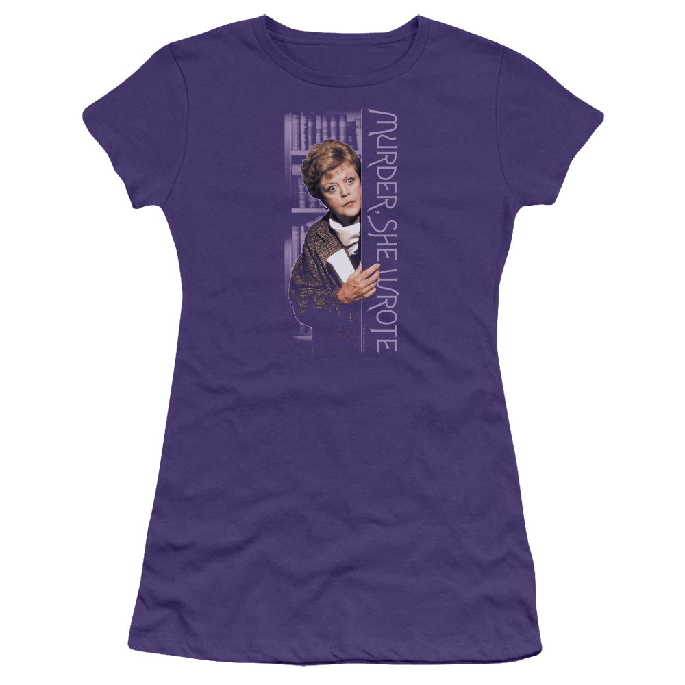 Murder She Wrote - Around The Corner - Short Sleeve Junior Sheer - Purple T-shirt