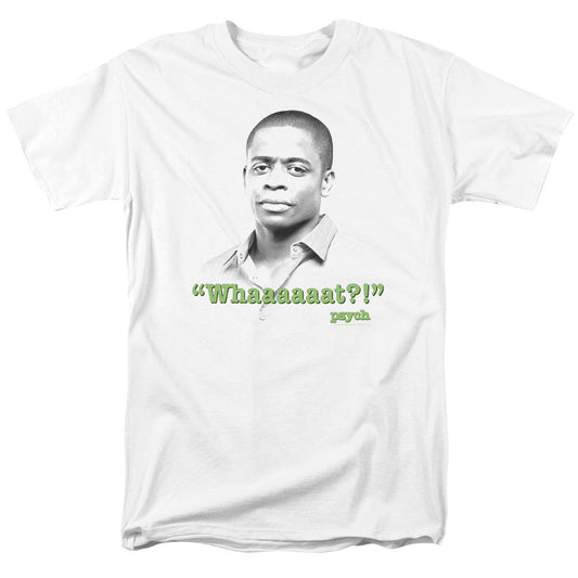 Psych - Whaaaaaat?! - Short Sleeve Adult 18/1 - White T-shirt