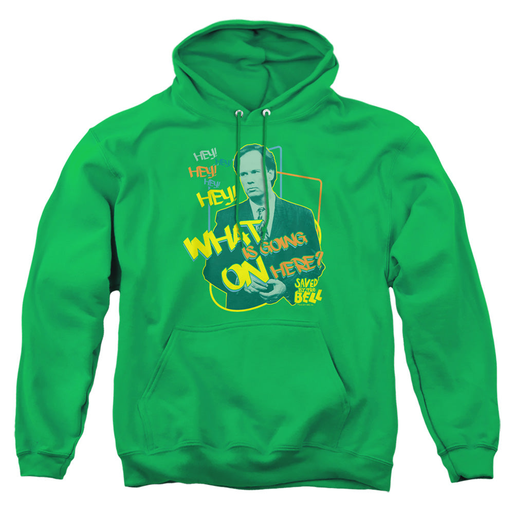 Saved By The Bell - Mr. Belding - Adult Pull-over Hoodie - Kelly Green