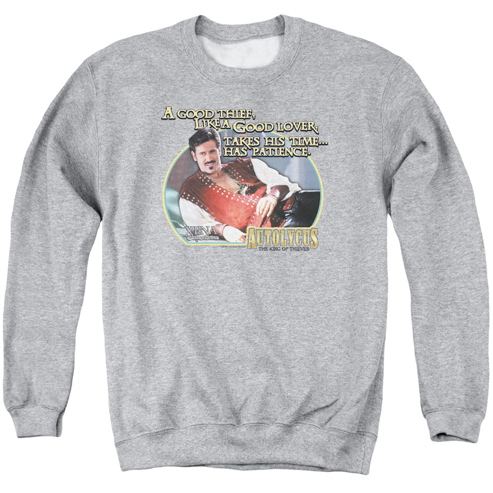 Xena - A Good Thief - Adult Crewneck Sweatshirt - Athletic Heather