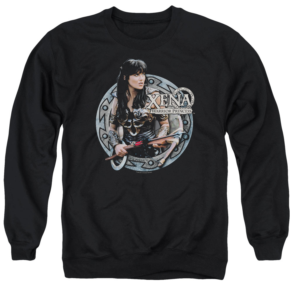 Xena - The Warrior - Adult Crewneck Sweatshirt - Black