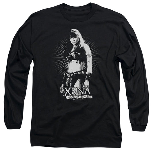 Xena - Dont Mess With Me - Long Sleeve Adult 18/1 - Black T-shirt